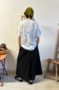 Damson Madder White Sun-dried Washing Line Tee - The Mercantile London