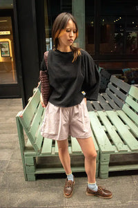 FRNCH Wimbledon Lilac Striped Shorts