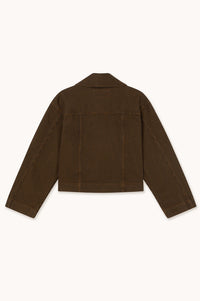 The Tiny Big Sister Brown Striped Boxy Jacket - The Mercantile London
