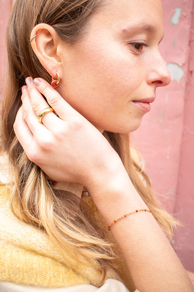 and danu Sand Red Bracelet - The Mercantile London