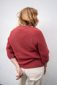 ICHI Boston Cowhide Knitted Pullover