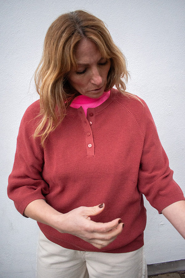 ICHI Boston Cowhide Knitted Pullover