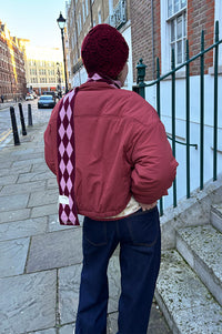 ICHI Jokura Cowhide Red Bomber Jacket