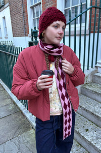 ICHI Jokura Cowhide Red Bomber Jacket