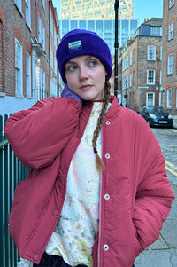 ICHI Jokura Cowhide Red Bomber Jacket