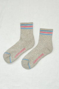 Le Bon Shoppe Girlfriend Bright Grey Socks - The Mercantile London