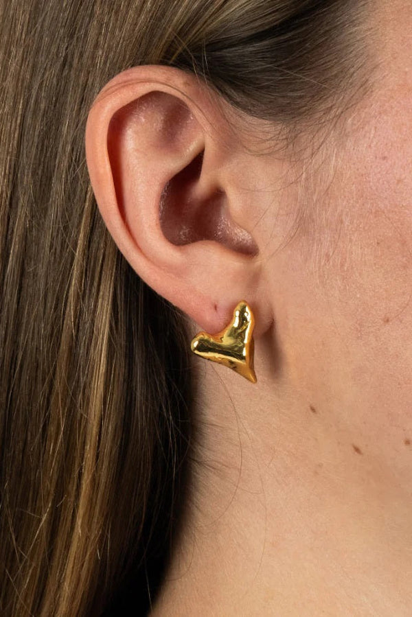 Briwok Mako Gold Earrings - The Mercantile London