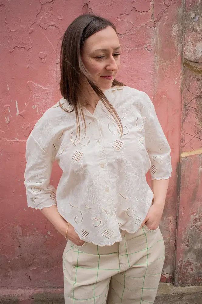 Fransa Pama Whisper White Shirt - The Mercantile London