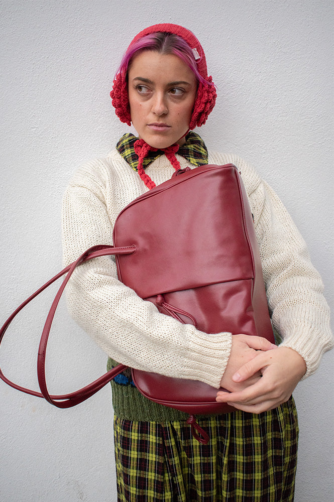 Ölend Brooklyn Cherry Red Bag - The Mercantile London