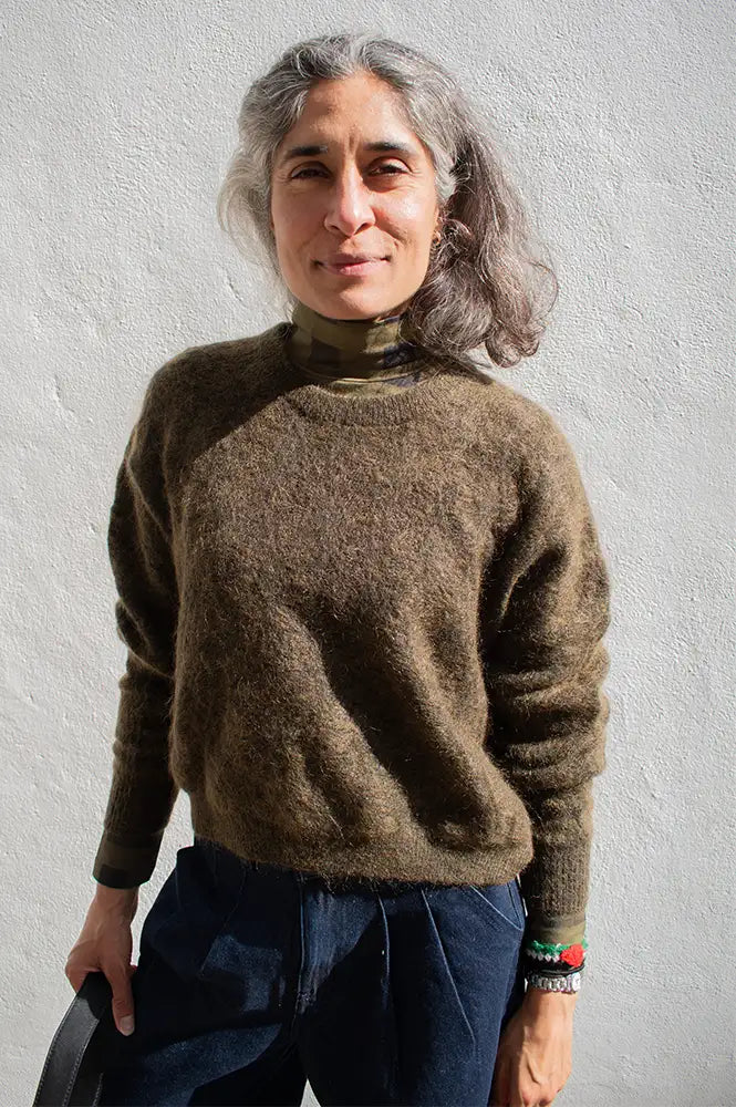FRNCH Brooks Khaki Knitted Jumper