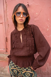 An'ge Sadiane Marron Blouse