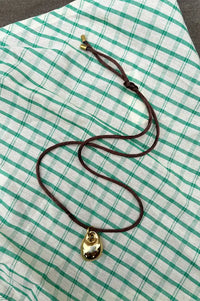 Weathered Penny Iro Light Brown Necklace - The Mercantile London