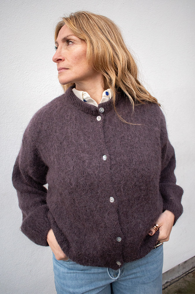 Noella Kae Chocolate Knit Cardigan