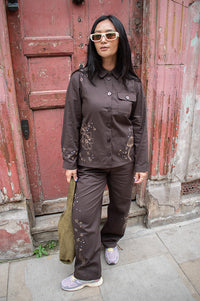 Helmstedt Karla Chocolate Torte Cargo Trousers - The Mercantile London