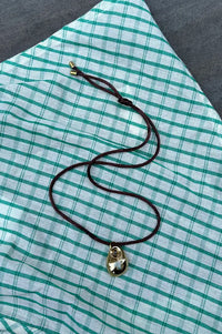Weathered Penny Iro Light Brown Necklace - The Mercantile London