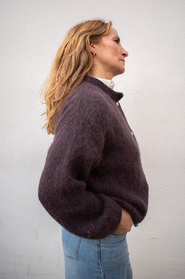 Noella Kae Chocolate Knit Cardigan