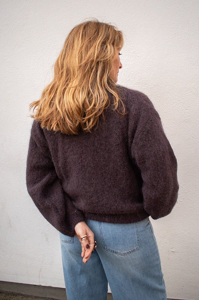 Noella Kae Chocolate Knit Cardigan