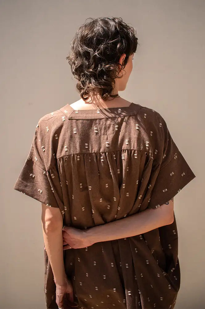 Amente Jacquard Mocha Dress