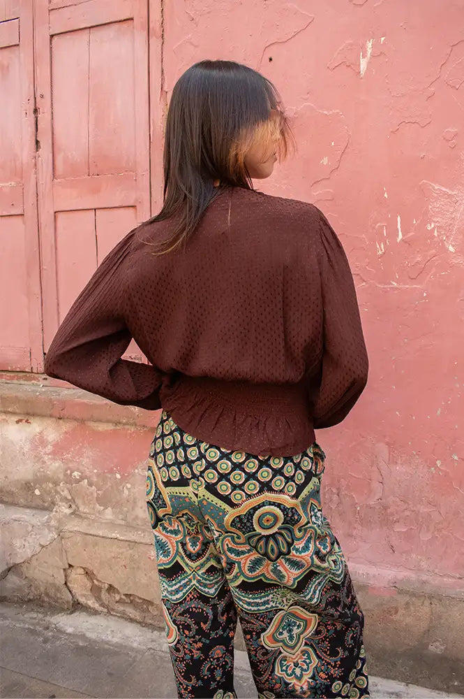 An'ge Sadiane Marron Blouse
