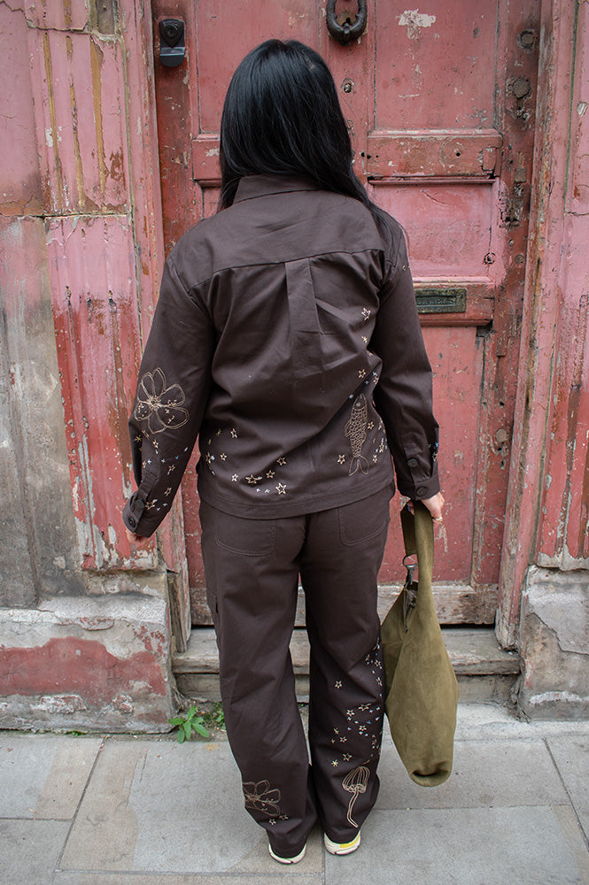 Helmstedt Karla Chocolate Torte Cargo Trousers - The Mercantile London