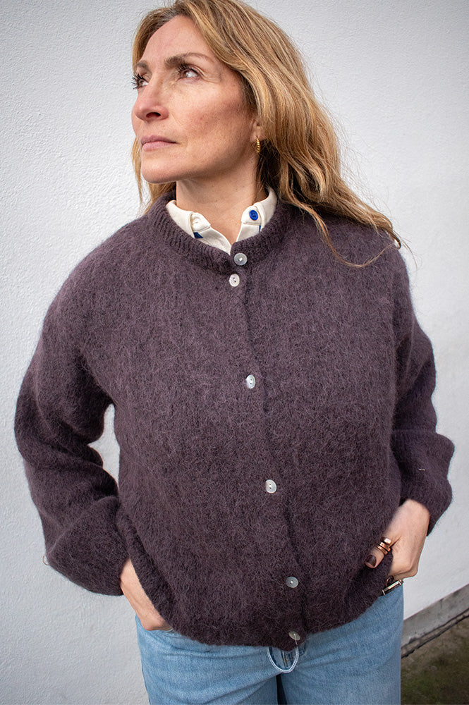 Noella Kae Chocolate Knit Cardigan