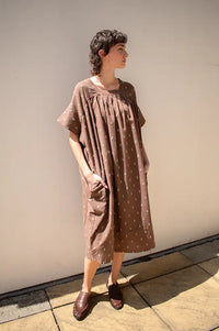 Amente Jacquard Mocha Dress