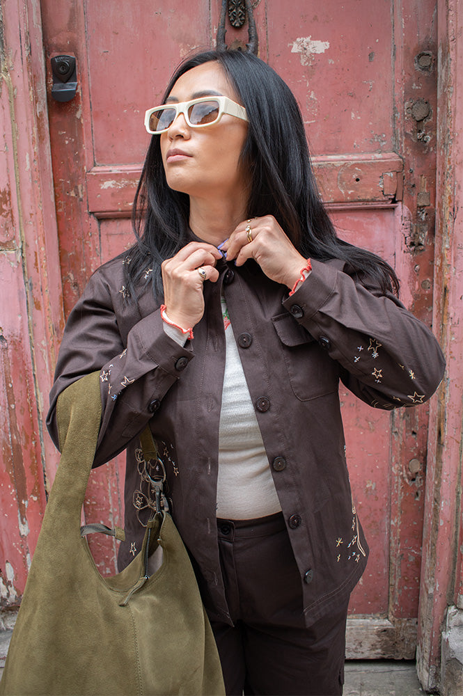 Helmstedt Karla Chocolate Torte Shirt - The Mercantile London