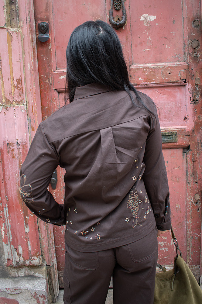 Helmstedt Karla Chocolate Torte Shirt - The Mercantile London