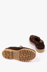Penelope Chilvers Frederico Bitter Chocolate Boat Shoe - The Mercantile London