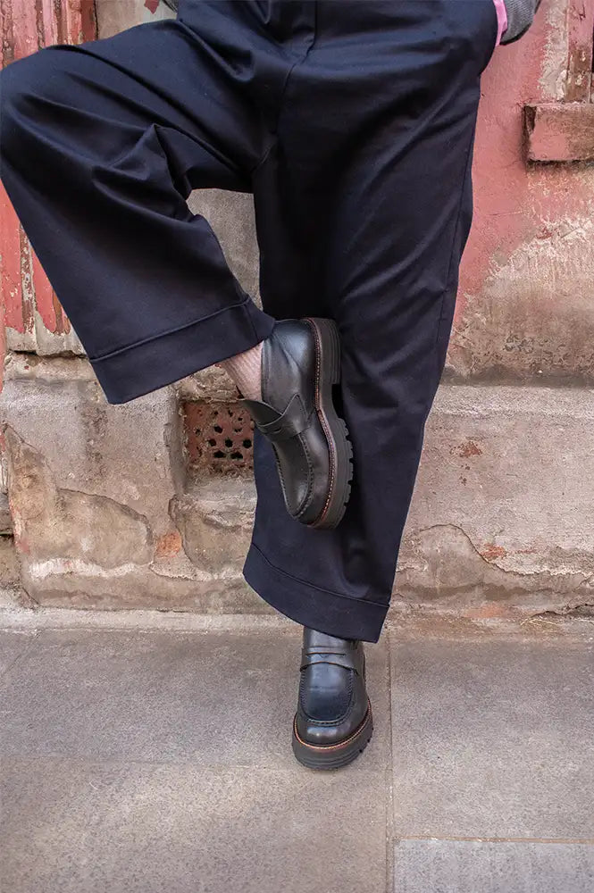 Bukela Diego Black Leather Shoes