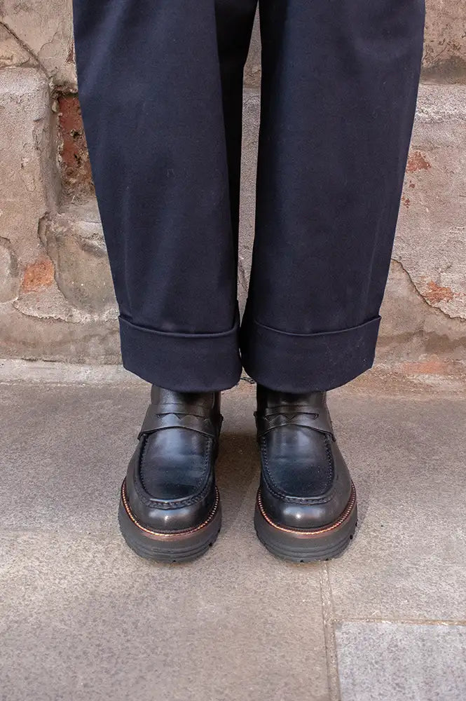 Bukela Diego Black Leather Shoes