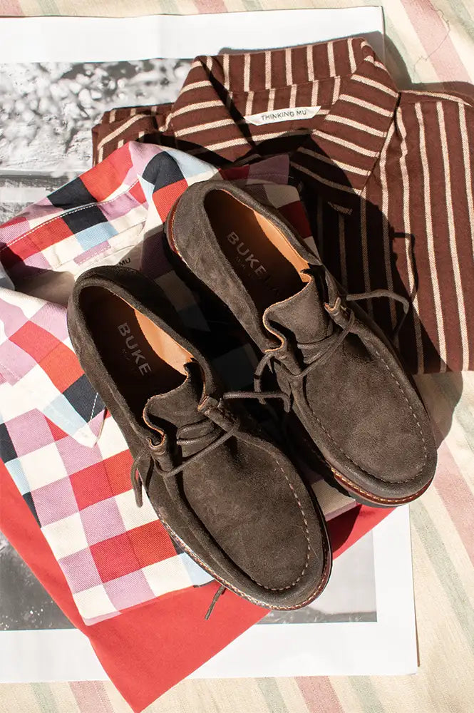 Bukela Sienna Mole Brown Suede Shoes