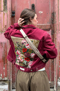 Frankie. Bouquet Burgundy S/M Jacket