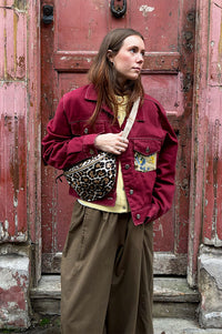 Frankie. Bouquet Burgundy S/M Jacket