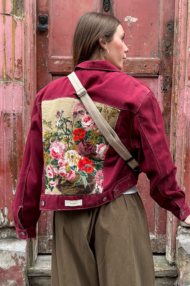 Frankie. Bouquet Burgundy S/M Jacket