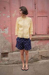 An'ge Samilou Yellow Blouse - The Mercantile London