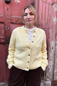 Object Debbie Sunlight Cable Knit Cardigan