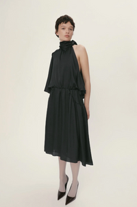 Stella Nova Butterfly Sleeved Black Dress - The Mercantile London