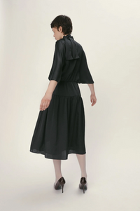 Stella Nova Butterfly Sleeved Black Dress - The Mercantile London