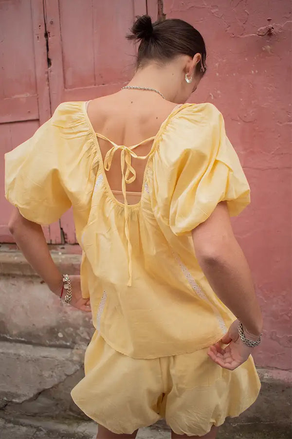 Damson Madder Maura Butter Lace Top - The Mercantile London