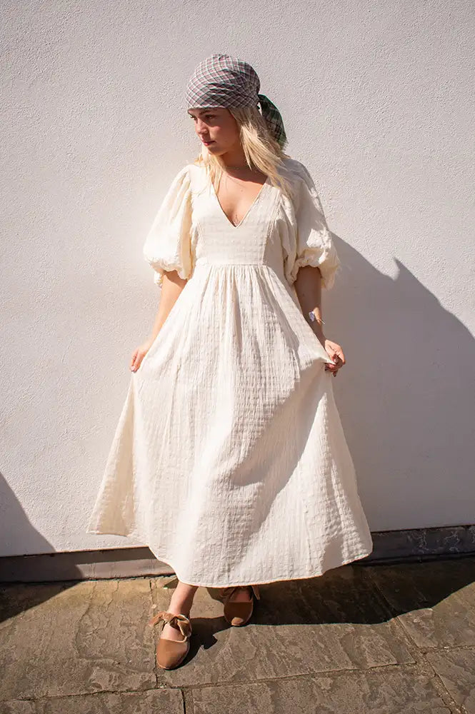 FRNCH Neso Butter Dress - The Mercantile London