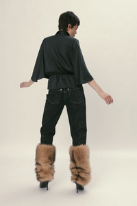 Stella Nova Butterfly Sleeved Black Blouse - The Mercantile London