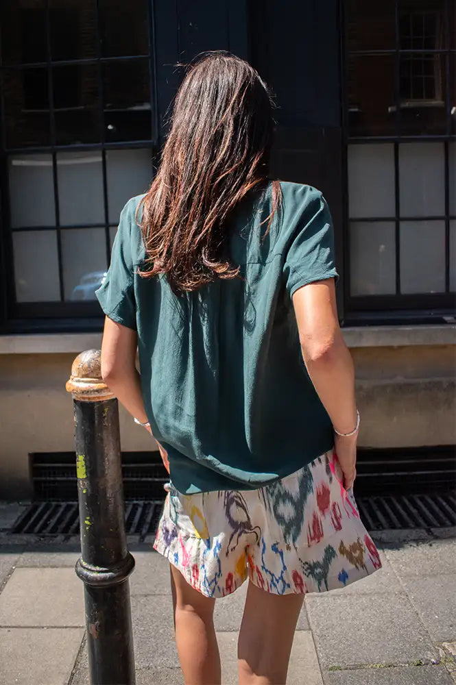 By-Bar Barley Dried Basil Viscose Blouse