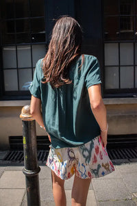 By-Bar Barley Dried Basil Viscose Blouse