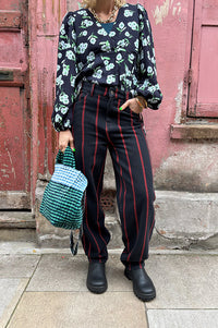 By-Bar Lew Rocky Stripe Trousers