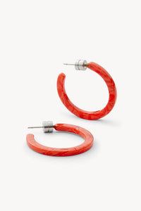 Machete Mini Hoops in Poppy RESIZE - The Mercantile London