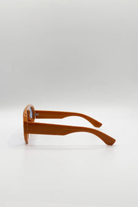 AFA Collective Bold Aviator Orange Sunglasses