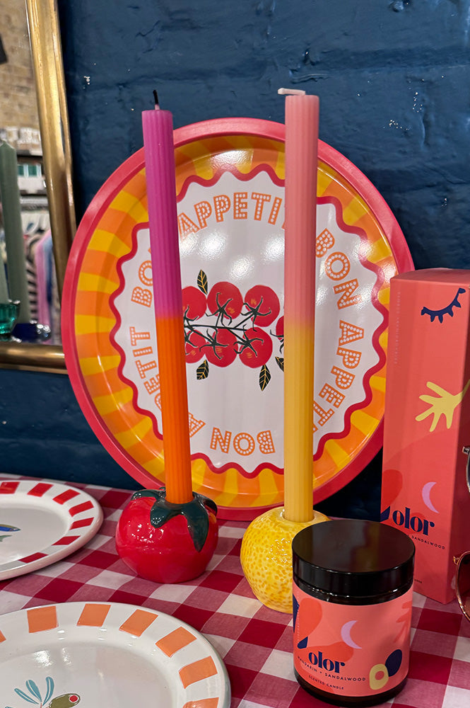 Talking Tables 2 Tone Pink Dinner Candles - The Mercantile London