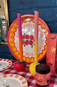 Talking Tables 2 Tone Pink Dinner Candles - The Mercantile London