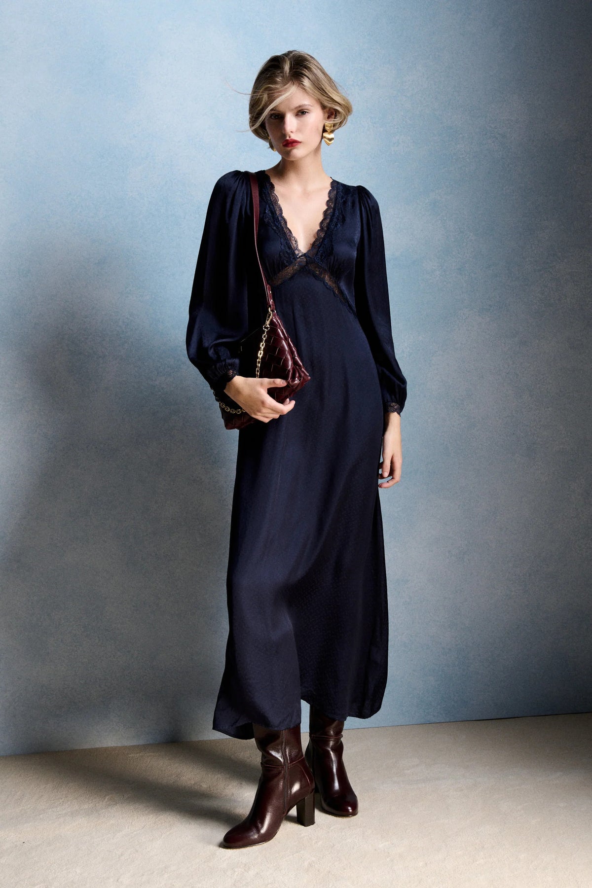 Petite Mendigot Lolita Navy Dress